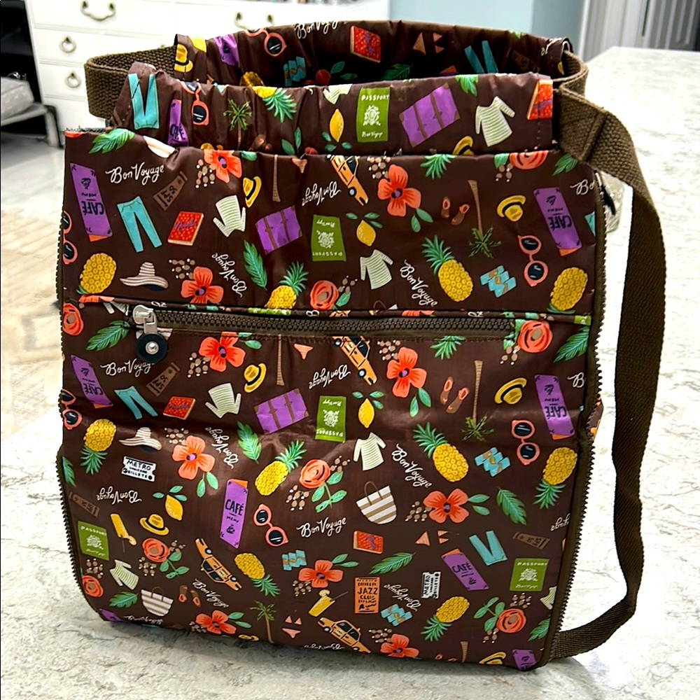 Bon Voyage Patterned Tote Bag